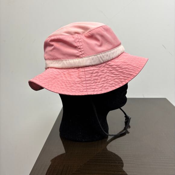 Beams Mini Bucket Hat Kid's Pink Strap Hat with Neck Cover - Picture 3 of 13